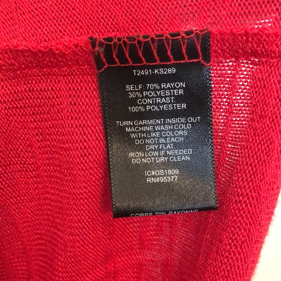 Sanctuary Long Sleeve Tee lightweight Knit Top Size M - Picture 4 of 5